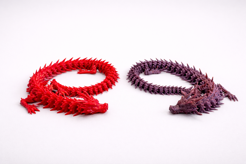 Articulated Dragon Fidget - 3D printed - Toy